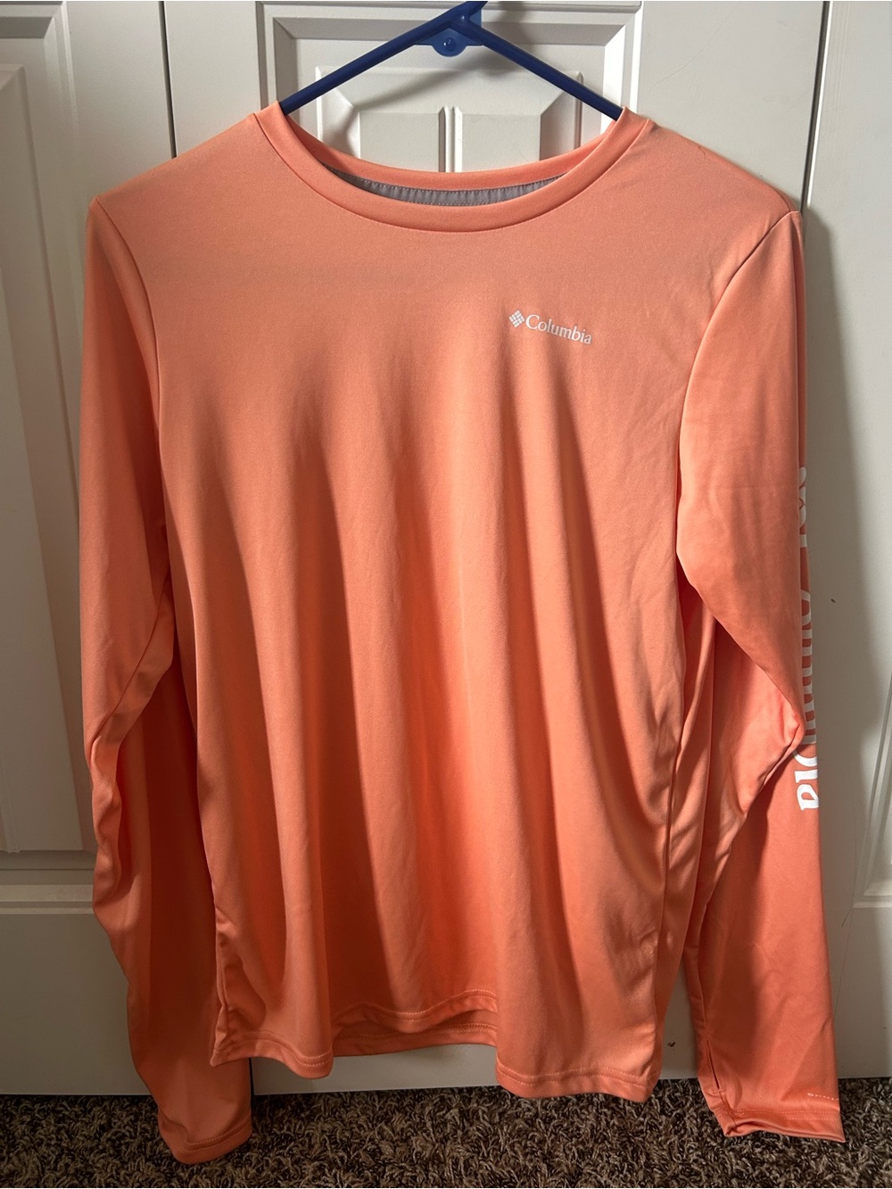Columbia Youth Long-Sleeve Performance Shirt - Coral